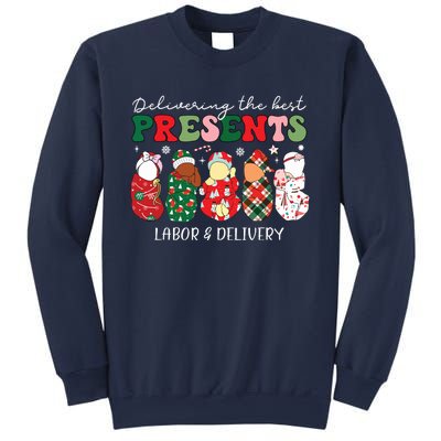 Delivering The Best Presents Labor Delivery Nurse Christmas Sweatshirt