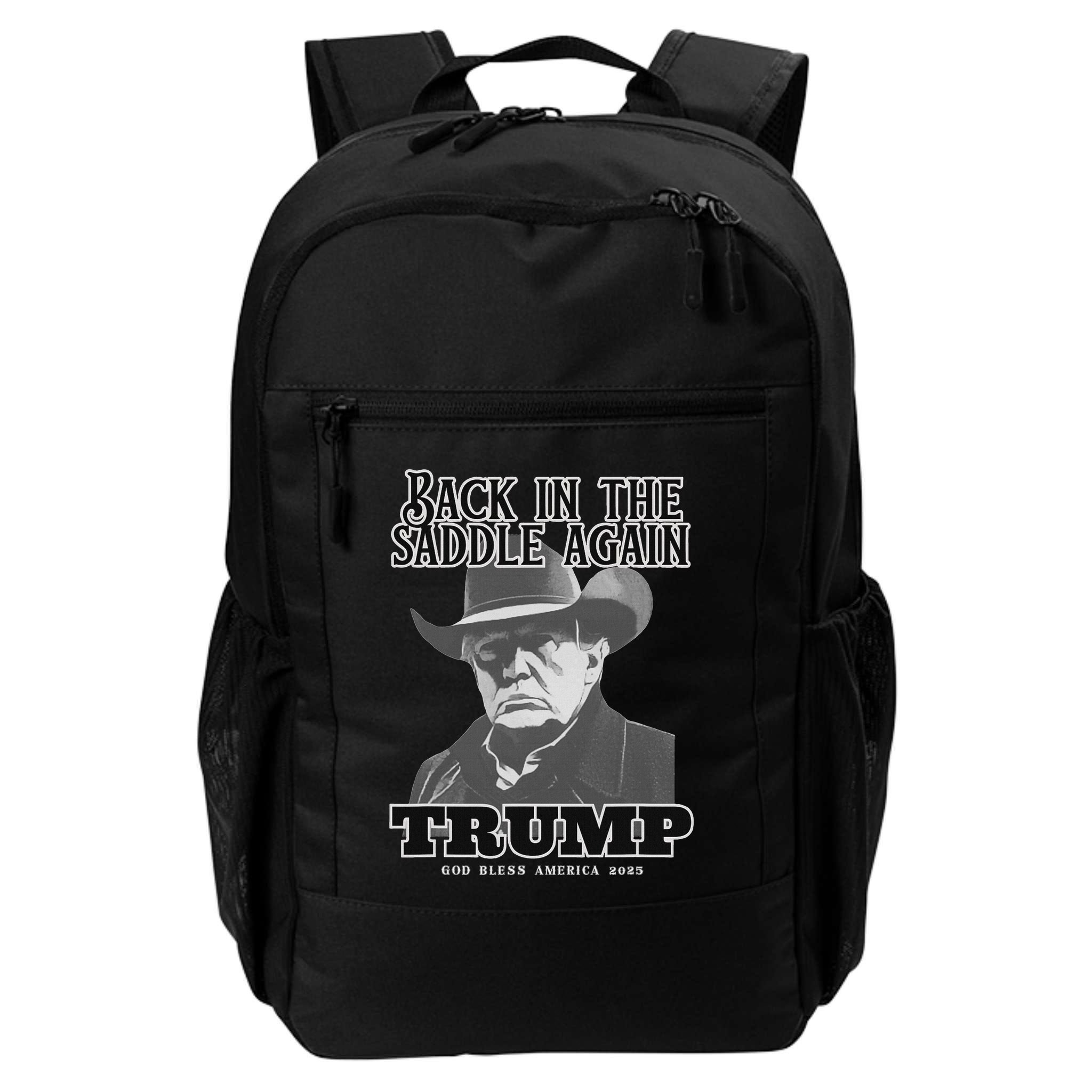 Donald Trump Back In The Saddle Again Backpack
