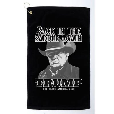 Donald Trump Back In The Saddle Again Golf Towel
