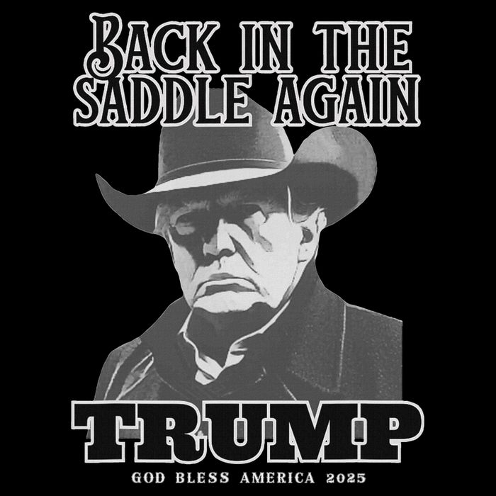 Donald Trump Back In The Saddle Again Cropped Pullover Crew