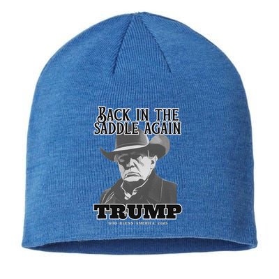 Donald Trump Back In The Saddle Again Sustainable Beanie