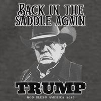 Donald Trump Back In The Saddle Again Vector Backpack