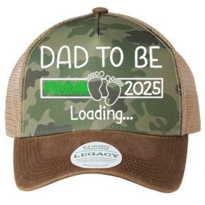 Dad To Be 2025 Dad Loading 2025 Father Legacy Tie Dye Trucker Hat