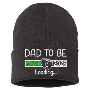 Dad To Be 2025 Dad Loading 2025 Father Sustainable Knit Beanie