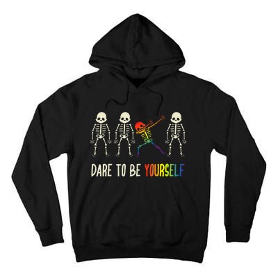 Dare To Be Yourself Cute Lgbt Pride Tall Hoodie