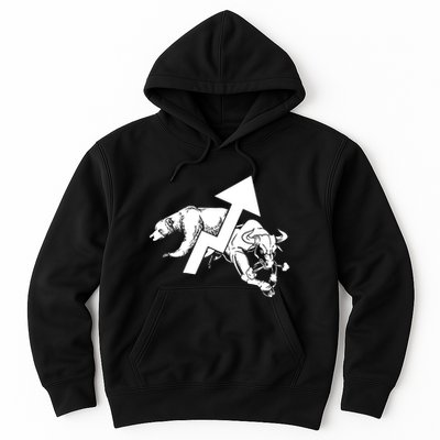 Day Trading Bear Bull Stock Market Day Trader Hoodie