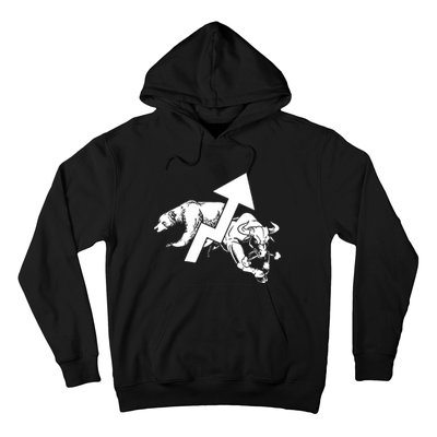 Day Trading Bear Bull Stock Market Day Trader Hoodie