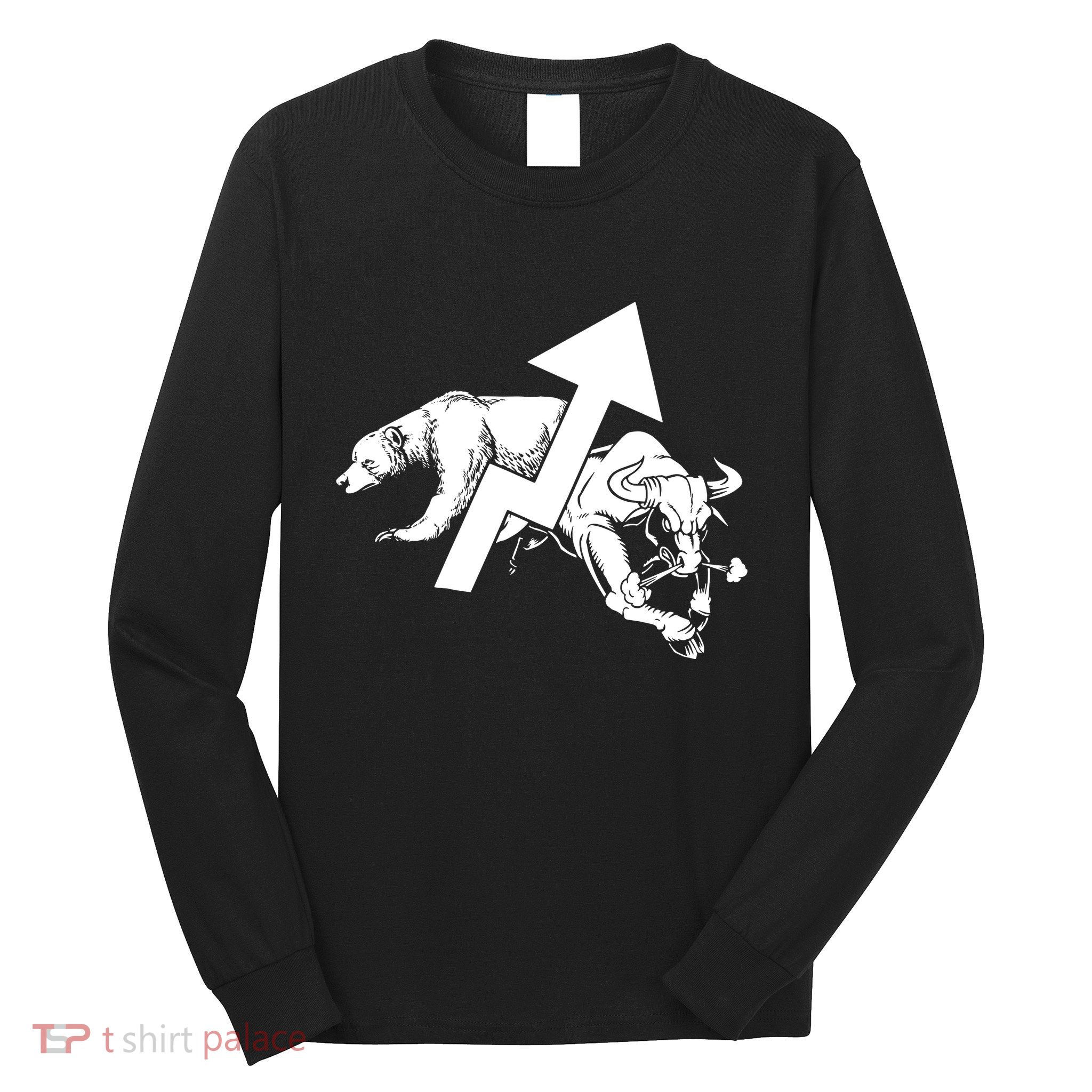Day Trading Bear Bull Stock Market Day Trader Long Sleeve Shirt