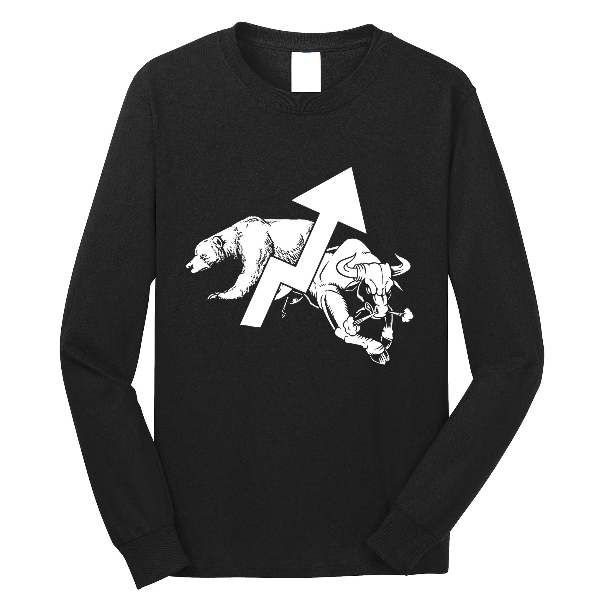 Day Trading Bear Bull Stock Market Day Trader Long Sleeve Shirt