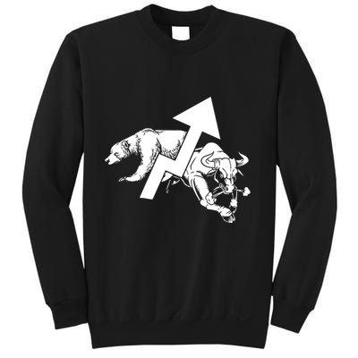 Day Trading Bear Bull Stock Market Day Trader Sweatshirt