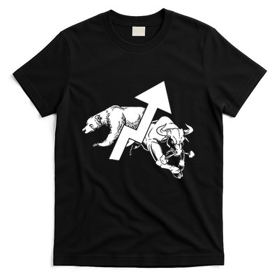 Day Trading Bear Bull Stock Market Day Trader T-Shirt