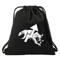 Day Trading Bear Bull Stock Market Day Trader Drawstring Bag