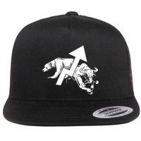 Day Trading Bear Bull Stock Market Day Trader Flatbill Hat