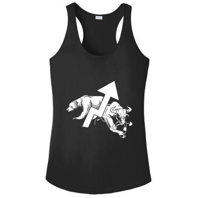 Day Trading Bear Bull Stock Market Day Trader Ladies PosiCharge Competitor Racerback Tank