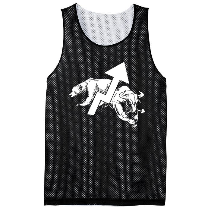 Day Trading Bear Bull Stock Market Day Trader Mesh Reversible Basketball Jersey Tank