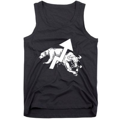 Day Trading Bear Bull Stock Market Day Trader Tank Top