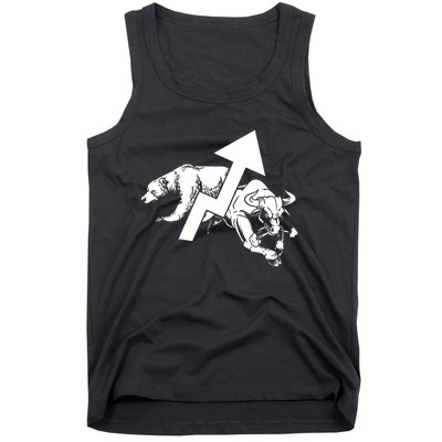 Day Trading Bear Bull Stock Market Day Trader Tank Top