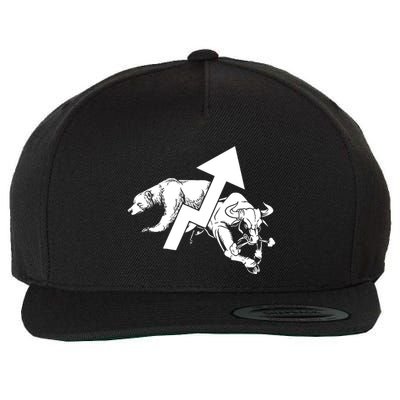 Day Trading Bear Bull Stock Market Day Trader Wool Snapback Cap