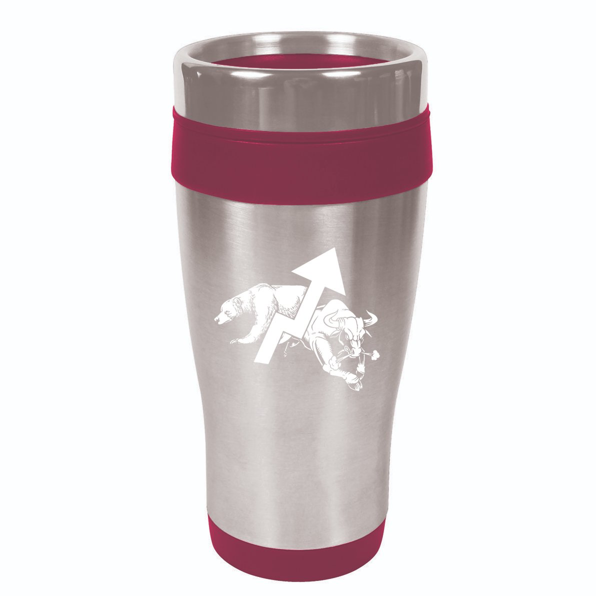 Day Trading Bear Bull Stock Market Day Trader 16oz Travel Tumbler