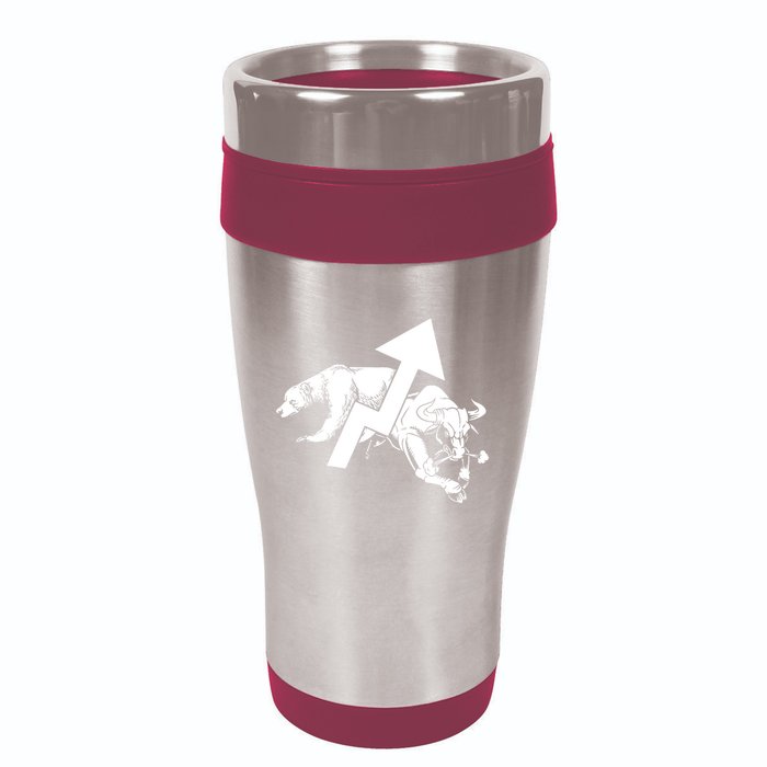 Day Trading Bear Bull Stock Market Day Trader 16oz Travel Tumbler