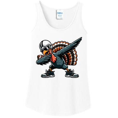 Dabbing Turkey Bowl Football Thanksgiving Ladies Essential Tank