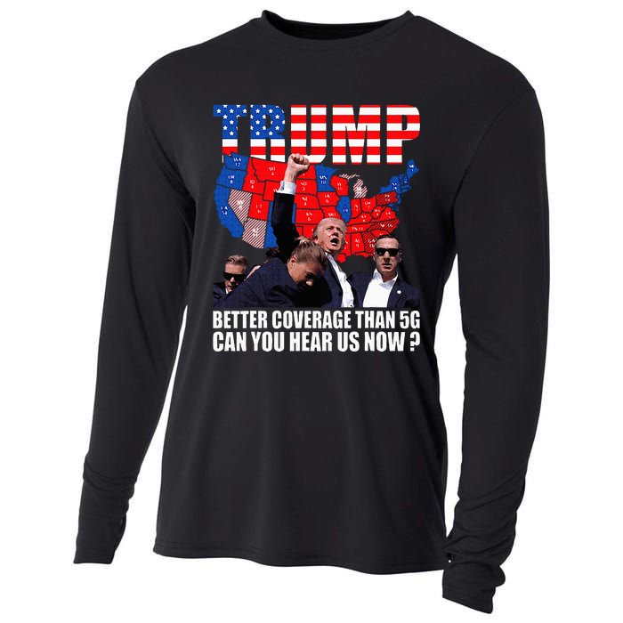 Donald Trump Better Coverage Than 5g Can You Hear Us Now Cooling Performance Long Sleeve Crew