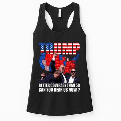 Donald Trump Better Coverage Than 5g Can You Hear Us Now Womens Tank Top