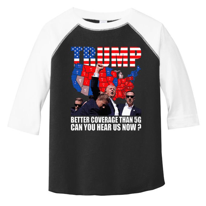 Donald Trump Better Coverage Than 5g Can You Hear Us Now Toddler Fine Jersey T-Shirt