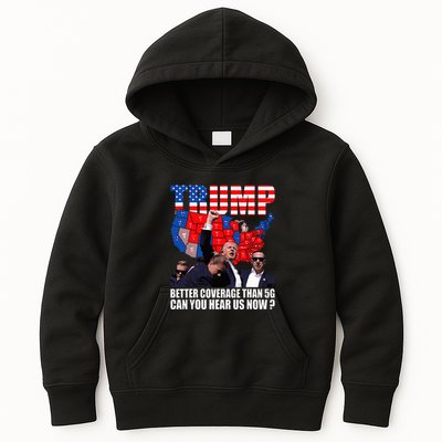 Donald Trump Better Coverage Than 5g Can You Hear Us Now Kids Hoodie