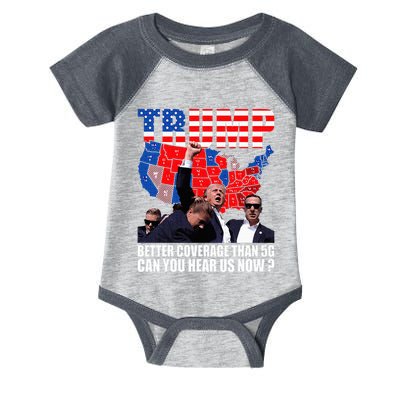 Donald Trump Better Coverage Than 5g Can You Hear Us Now Infant Baby Jersey Bodysuit