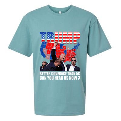 Donald Trump Better Coverage Than 5g Can You Hear Us Now Sueded Cloud Jersey T-Shirt