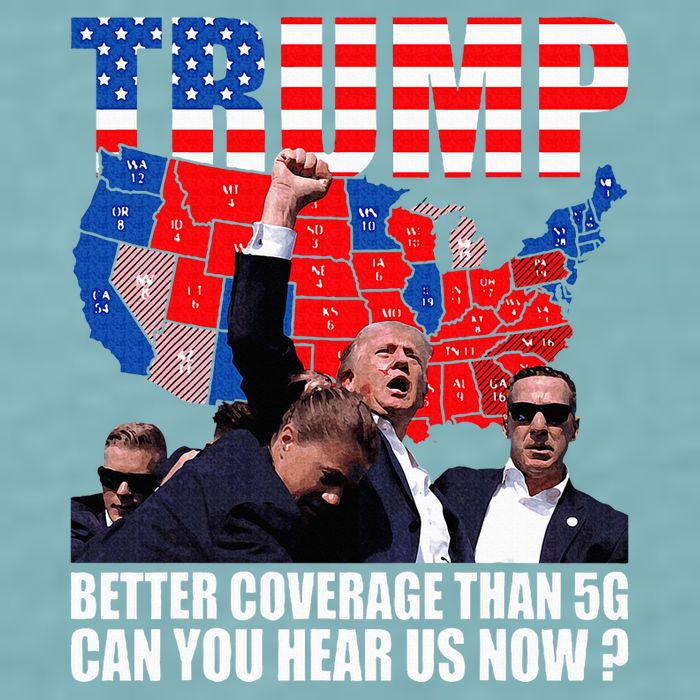 Donald Trump Better Coverage Than 5g Can You Hear Us Now Sueded Cloud Jersey T-Shirt