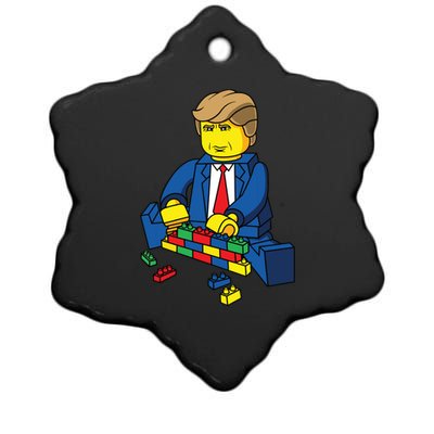 Donald Trump Build A Wall Ceramic Star Ornament