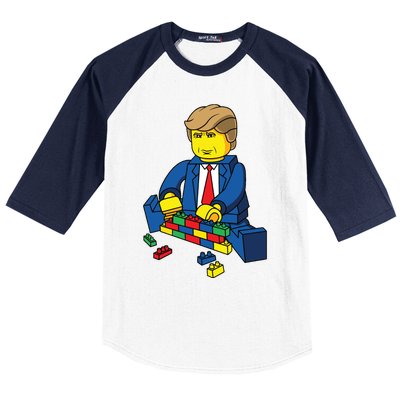 Donald Trump Build A Wall Baseball Sleeve Shirt