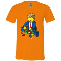 Donald Trump Build A Wall V-Neck T-Shirt