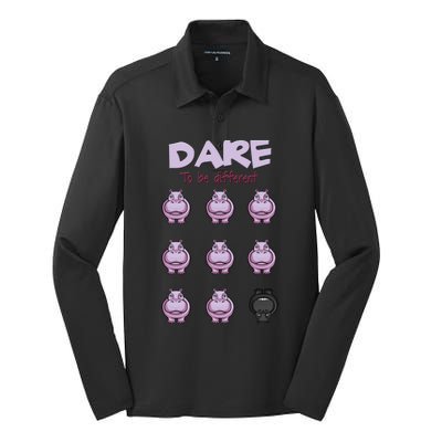 Dare To Be Different Silk Touch Performance Long Sleeve Polo