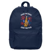 Drink The Booze Light The Fuse Fireworks 16 in Basic Backpack