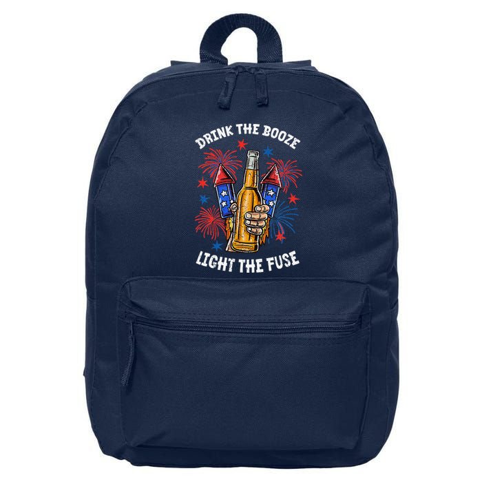 Drink The Booze Light The Fuse Fireworks 16 in Basic Backpack