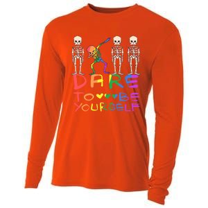 Dare To Be Yours Lgbtq+ Pride Awareness Movet Gift Cooling Performance Long Sleeve Crew