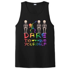 Dare To Be Yours Lgbtq+ Pride Awareness Movet Gift PosiCharge Competitor Tank