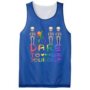 Dare To Be Yours Lgbtq+ Pride Awareness Movet Gift Mesh Reversible Basketball Jersey Tank