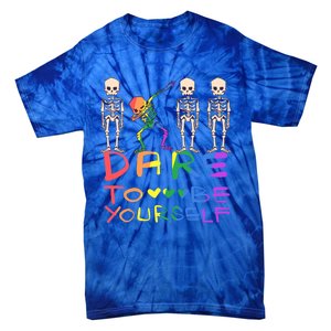 Dare To Be Yours Lgbtq+ Pride Awareness Movet Gift Tie-Dye T-Shirt