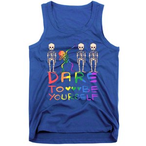 Dare To Be Yours Lgbtq+ Pride Awareness Movet Gift Tank Top