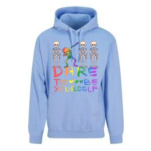 Dare To Be Yours Lgbtq+ Pride Awareness Movet Gift Unisex Surf Hoodie