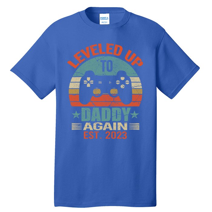 Daddy To Be Again Funny Gift Leveled Up To Daddy Gift Cute Gift Tall T-Shirt