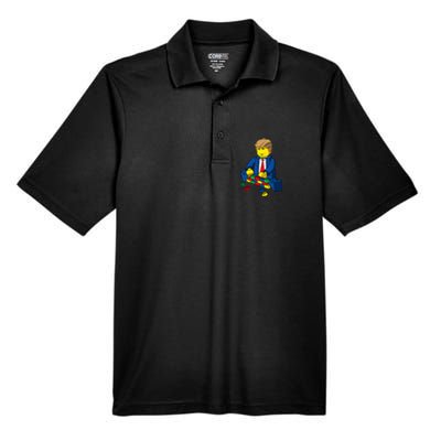 Donald Trump Build A Wall Men's Origin Performance Piqué Polo