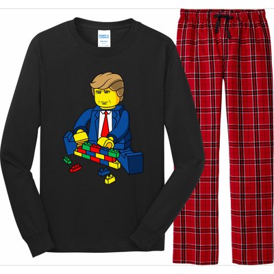 Donald Trump Build A Wall Long Sleeve Pajama Set