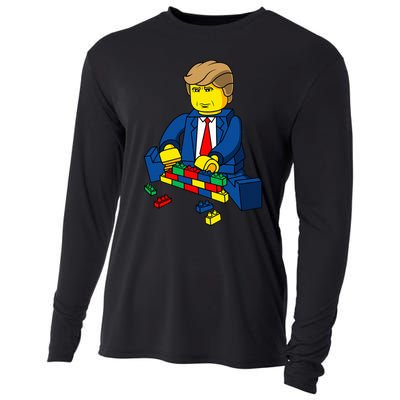 Donald Trump Build A Wall Cooling Performance Long Sleeve Crew