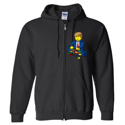 Donald Trump Build A Wall Full Zip Hoodie