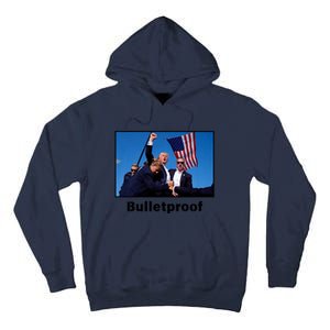 Donald Trump Bulletproof 2024 Presidential Candidate 45 Tall Hoodie